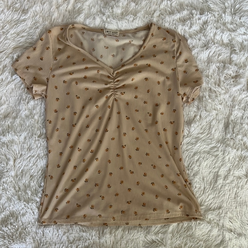 Floral Cream Top